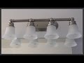 Bathroom vanity light fixture installation 