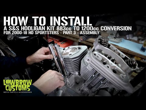 How To Install S&S Cycles 1200cc Hooligan kit 883cc Harley-Davidson Sportsters - Part 3 - Assembly