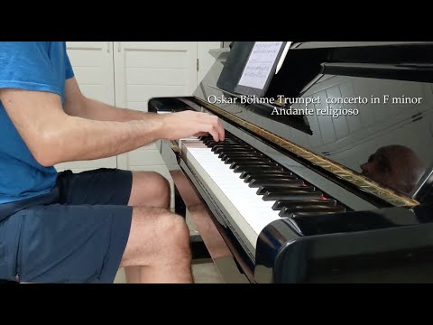 Oskar Böhme trumpet concerto Op. 18 in F minor - Andante religioso - accompaniment - play along