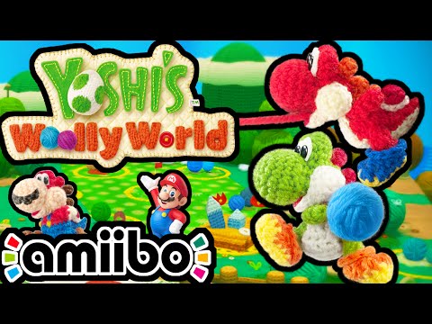 Yoshi’s Woolly World PART 1 Gameplay Walkthrough 2 Player Co-Op (World 1 - Mario Amiibo) Wii U Video