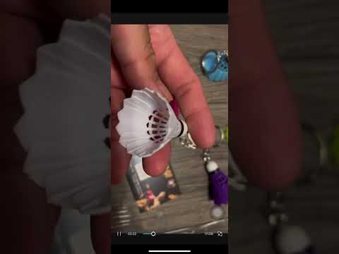 ~子甄彣璟~羽毛球鑰匙圈 鑰匙扣 吊飾 羽球吊飾 紀念品 運動 羽毛球鑰匙扣 飾品 鑰匙掛件 生日禮物