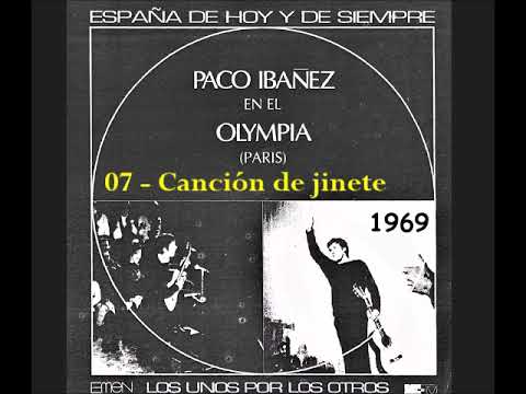 Paco Ibáñez en el Olympia (1969) - 07-Canción de jinete de Federico García Lorca