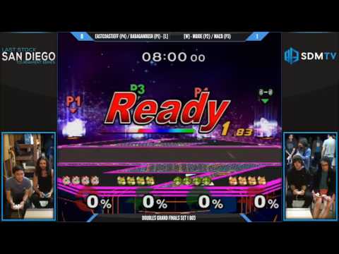 LSSD 94 - Babaganoush & EastCoastJeff vs. MoJoe & MacD - SSBM Grand Finals Set 1 - Smash Melee