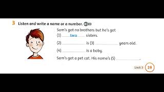Get Ready For Starters 2nd Unit 3 Story and listening 3 Page 19