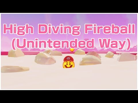 Luncheon Kingdom Moon 50- High Diving Fireball (Unintended Way) (Super Mario Odyssey)