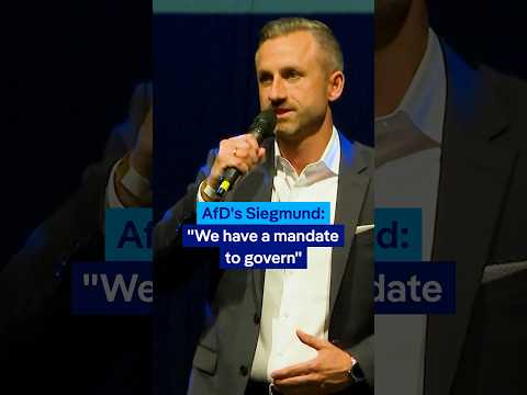 AfD's Siegmund: 'We have a mandate to govern' | DW News