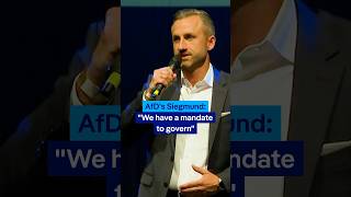 AfD's Siegmund: 'We have a mandate to govern' | DW News