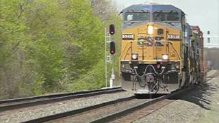 preview picture of video 'CSX pulls stacks and more! Upstate NY - Foundry Road at 201- Voorheesville - Albany County NY'