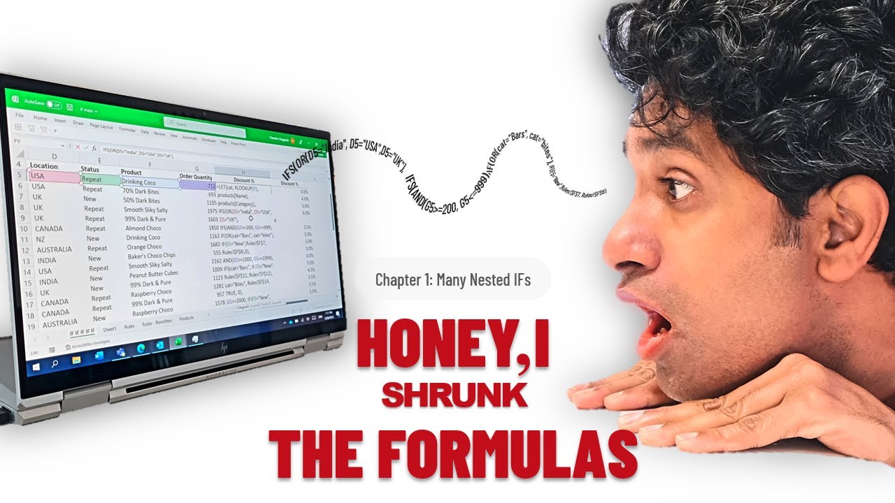 Excel - Honey, I shrunk the lengthy IF formula