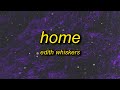 Edith Whiskers (Tom Rosenthal) - Home (sped up) Lyrics | i'll follow you into the park