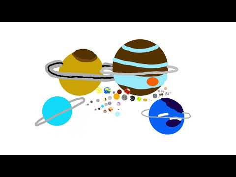 solar system balls size comparison