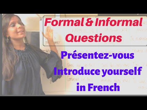 Introduce Yourself In French | How To Ask Name, Age, Address To Young & To Elders | 'Vous' or 'Tu'?