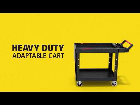 Product video for Heavy Duty Adaptable Utility Cart, Small, Gray