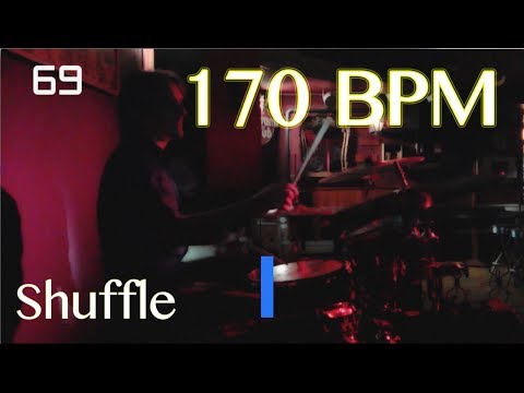 170 BPM Shuffle Beat - Drum Track