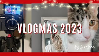 VLOGMAS 2023 day 14! vision boards, reflecting on 2023 goals, discipline chat