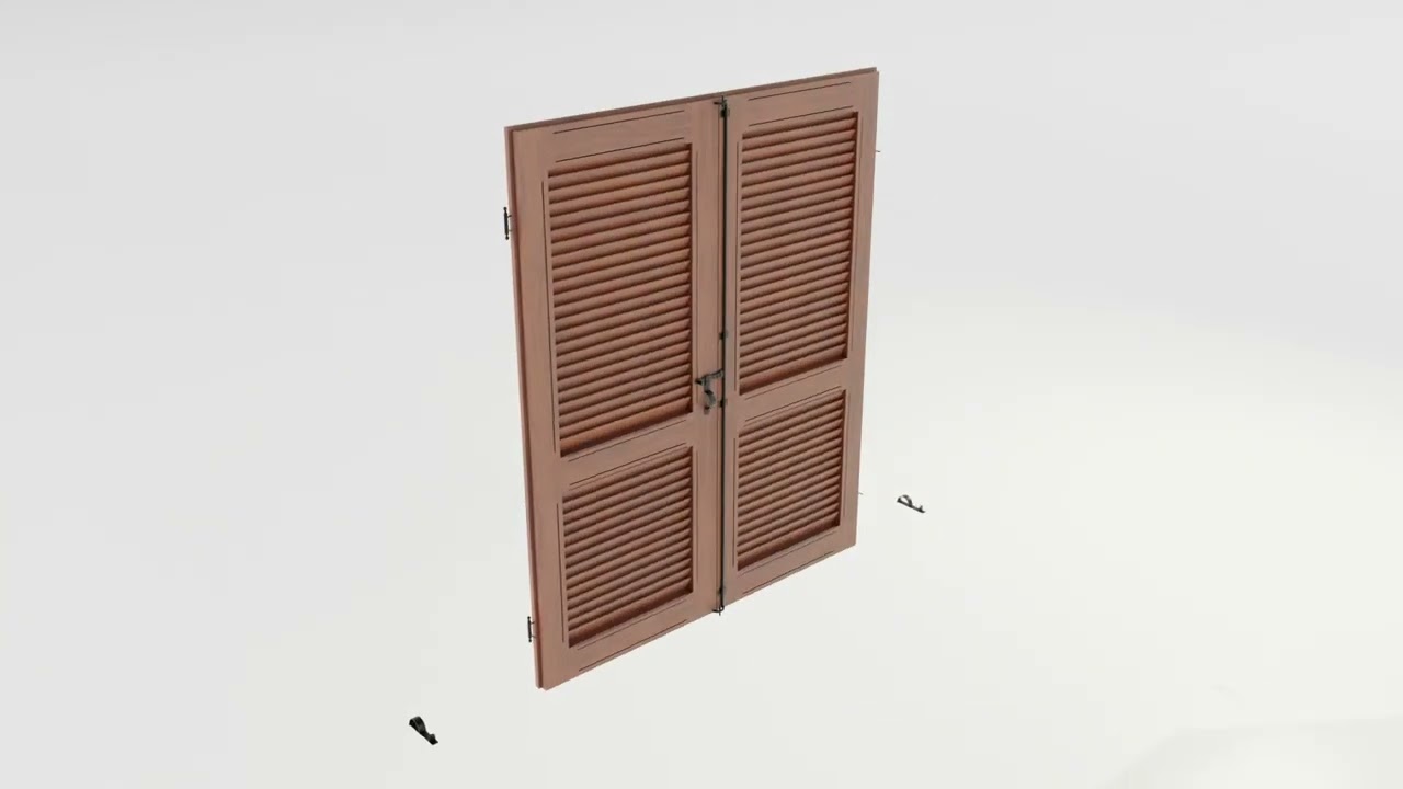 Wood Shutters 3D Model