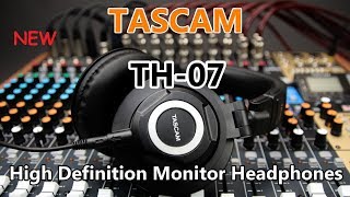 Video thumbnail for Tascam TH-07 NEW Headphones overview by GlassScape Media Productions