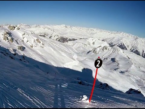 Abfahrt vom Weissfluhgipfel