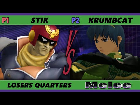 S@X 439 Losers Quarters - Stik (Captain Falcon) Vs. Krumbcat (Marth) Smash Melee - SSBM