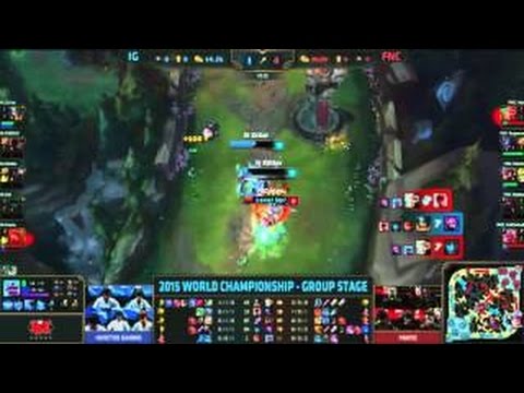 Huni Riven quadra kill - IG vs FNC - S5 worlds