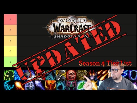 UPDATED Shadowlands Season 4 Mythic+ Tier List!
