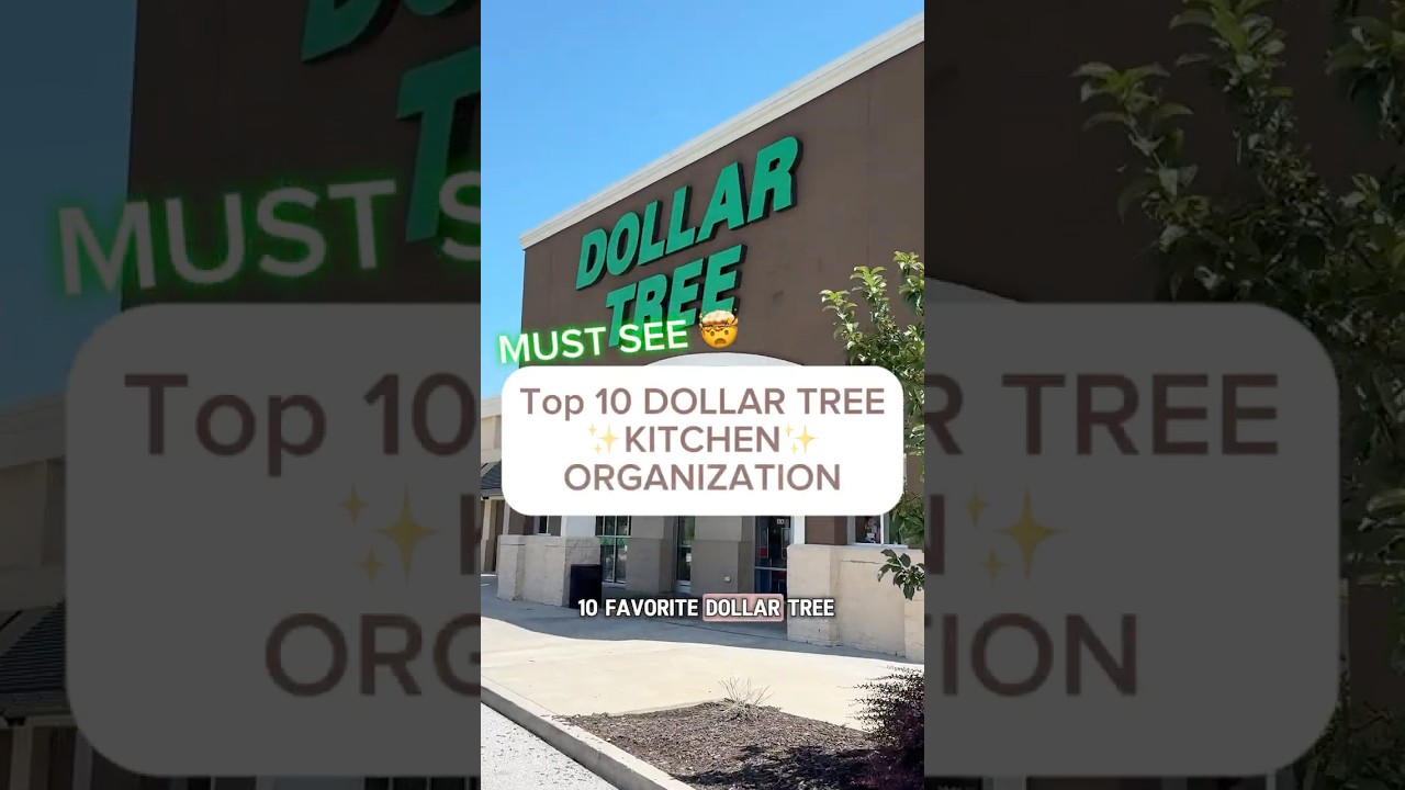 🤯 TOP 10 viral Dollar Tree ✨KITCHEN ORGANIZATION✨ PRODUCTS! #organization #hacks #dollartree