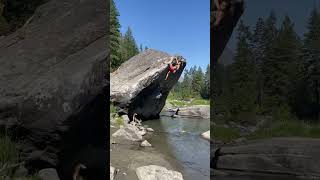 Photo of problem Beach Arete in Leavenworth boulder Area
