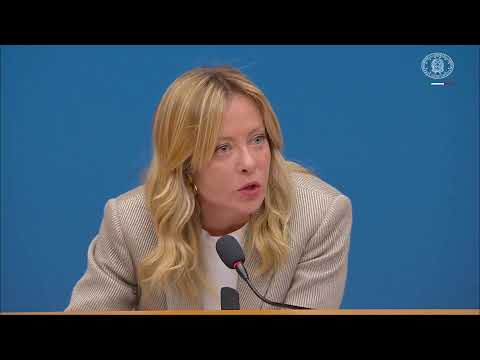 Conferenza stampa del presidente Giorgia Meloni