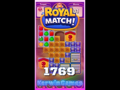 Royal Match Level 1769 - Super Hard Level - No Boosters Gameplay