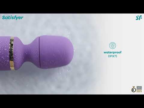 Видео Вибромассажер для тела Satisfyer Wand-er Woman purple