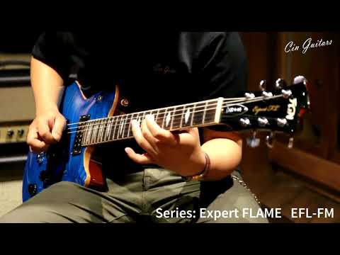 FGN Expert Flamed EFL-FM Emerald Blue