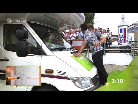 Wohnmobil schreibt Fernsehgarten - ZDF Fernsehgarten 19.06.2016 - Gruß von Matthias