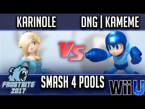 Frostbite 2017 SMASH 4 POOLS - KARINOLE (Rosalina) vs DNG | Kameme (Mega Man)