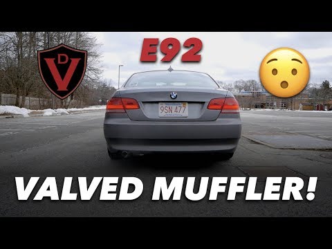 BMW E92 GETS VALVED MUFFLER // VALVETRONIC DESIGNS