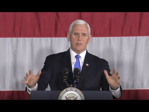 'By any means necessary': Pence spoke to a crowd at NASA Langley Research Center (Feb 19, 2020)