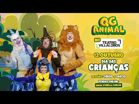 Show de estreia do QG Animal dia 12/10/23 no Teatro Villa Lobos.