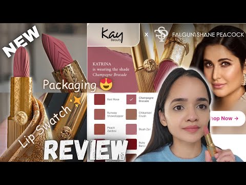 Kay Beauty x Falguni Shane Peacock Lipstick Swatches 😍 || Detailed Review 🤓💖 