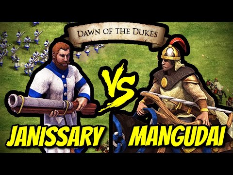 200 Elite Janissaries vs 192 Elite Mangudai (Total Resources) | AoE II: Definitive Edition