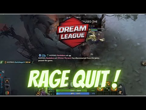 Dota 2 drama - Rage quit in DPC 2021 tournament Final Game