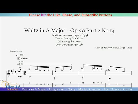 Opus 59 Part 2 No 14 - Waltz In A Major - Matteo Carcassi