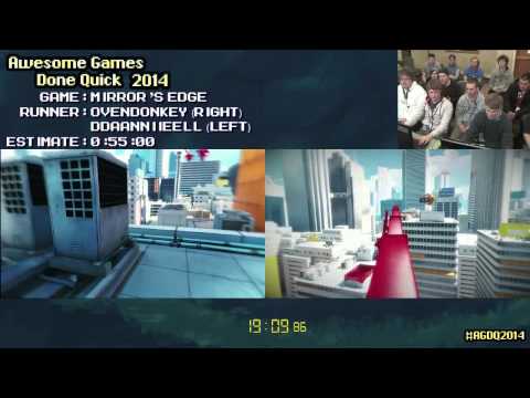 Mirror's Edge :: Live RACE ft. Ovendonkey VS ddaanniieell #AGDQ 2014