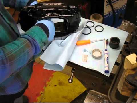 Rebuilding brake calipers