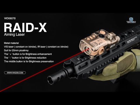 【WADSN Tactical】RAID X Aiming Laser (red/green/blue laser)!