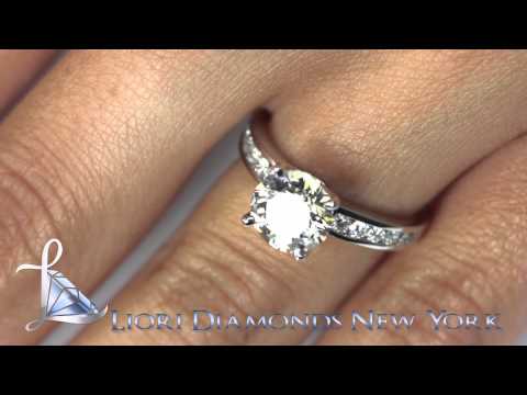 ER-0675 - 2.84 Carat J-SI1 Certified Natural Round Diamond Engagement Ring 18k White Gold
