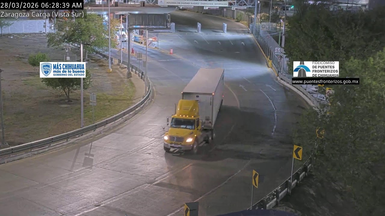 Transmisión en vivo Puente Internacional Zaragoza (Vista Sur-Norte Carga Zaragoza)