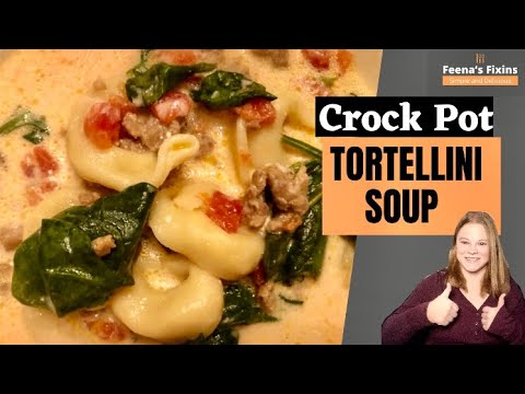 Crock Pot Tortellini Soup - A Must Try and Super Simple Recipe!