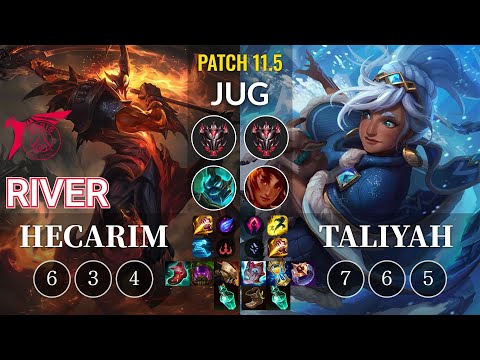 TLN River Hecarim vs Taliyah Jungle - KR Patch 11.5