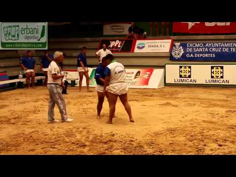 Selecciones cadetes de lucha Canaria  Hierro vs  La Palma campeonato de Canarias 2014