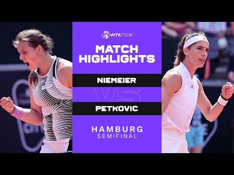 Jule Niemeier vs. Andrea Petkovic  | 2021 Hamburg Semifinal | WTA Match Highlights
