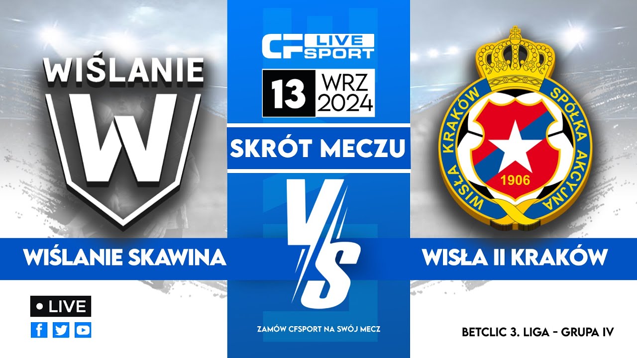 WIDEO: Wiślanie Skawina - Wisła II Kraków [SKRÓT MECZU]